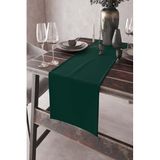 Rugviva Zümrüt Yeşil Tek Renk Sade Runner Masa Örtüsü Premimum Dokuma Kumaş Düz 40X140Cm Rnr018
