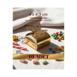 Ruhab Gold / Altın Kelebekli Lokum Kutusu / Mevlid Şeker Çikolata Bayram / Hediyelik
