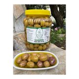 RUHİ BEY ZEYTİNLERİ Domat Çizik Yeşil Zeytin 1,4 Kg