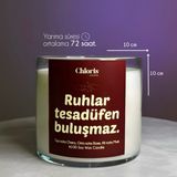 Ruhlar Tesadüfen Buluşmaz Kokulu Mum, Dekoratif Mum, Soya Wax Mum, Dekorasyon - Çok Renkli