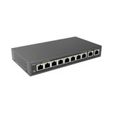 Ruijie 10 Port 110 W 8port PoE REYEE RG-ES110D-P 10/100 2X-UPLINK Yönetilemez Switch