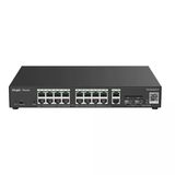 Ruıjıe 16Port Poe 250W 2-Sfp 2-Uplink Gigabit Yönetilebilir Switch Rg-Es220gs-P
