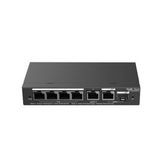 RUIJIE 4port RG-ES206GS-P GIGABIT 1-Uplınk 1-SFP 54W FULL POE Cloud Yonetılebılır Desktop Swıtch
