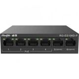 Ruijie Reyee RG-ES106D-P 6 Port 10/100 2xFA Uplink 4xPoE 58W Yönetilemez Switch