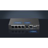 Ruijie Reyee RG-ES206GS-P 4 Port Gigabit 2XRJ45 1XSFP Combo Uplink Cloud Yönetilebilir 54W Poe Metal Kasa Switch