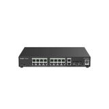 Ruijie Reyee RG-ES220GS-P 16 Port Gigabit 2XGB RJ45 SFP Uplink Cloud Yönetilebilir 240W Poe Switch