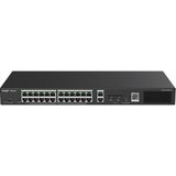 Ruijie Reyee RG-ES228GS-P 24 Port Gigabit+2xgb RJ45/SFP Uplink Cloud Yönetilebilir 370W Poe Rackmount Switch - Tek Seçenek