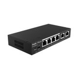 Ruijie RG-ES206GS-P 4 Port Gigabit PoE+ 1 Port Uplink 1 Port SFP 54 W Cloud Yönetilebilir PoE Switch