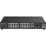 Ruijie Ruıjıe Reyee RG-ES220GS-LP 20PORT, 16 Port Gigabit Poe, 130W, 2 Port Gigabit Uplink, 2 Port Sfp, Colud Yönetilebilir Switch Metal Kasa - İSİMDEKİ ÖZELLİKLER DOĞRUDUR