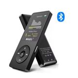 Ruizu X02-B Bluetooth 5.0 Ultra İnce Mp3 Mp4 Çalar Radyo 8Gb Mp3 Player