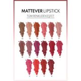 Ruj & Mattever Lipstick Yari Mat Saten Bitişli No: 17 Dress Red Kizil Kahverengi - Belirtilmemiş