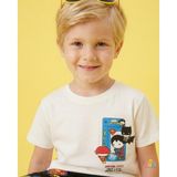 Ruki Çocuk Erkek Çocuk Batman Superman T-Shirt Şort Takım - 5 - 6 Yaş - Beyaz