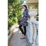 Ruko Maio 23147-3 Kadın Balıkçı Yaka Tam Tesettür Mayo