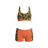 Ruko Maio 24158-3 Kız Çocuk Desenli Freeset Şortlu Bikini