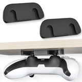RUKUHOT 2 Pcs Controller Desk Mount Fit for PlayStation 5/PlayStation 4 Controller, PS5 Controller Holder Storage Rack, No Drilling Stick Under Desk Stand Hanger for PS4 Gaming Controllers