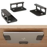 RUKUHOT Dizüstü Bilgisayar için Masa Üstü Altında, Masa Altında Metal Raf Düzenleyin Laptop, Klavye, Macbooklar, Yüzey, vb., Cihazlar Kalınlığı <4.5cm, Masa Alanını Temizleme