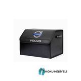 Rukye Shop Volvo Marka Logolu Oto Bagaj Organizer Çanta Oto Bagaj Çantası 2 Bölmeli Suni Deri