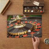 Rulet Çarkı- Oyun Tasarımı 240 Parça Ahşap Puzzle Ahşap Kutuda MP00545
