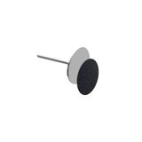 Rulia Professional 25 mm Paslanmaz Çelik Podo Disk Başlık | Ayak Törpüleme Pedi Ucu 2.35 mm Şaft