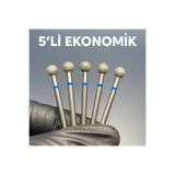 Rulia Professional 5’li Ekonomik Mavi Top Freze Uç Seti – 5 mm | Profesyonel Kullanım İçin İdeal
