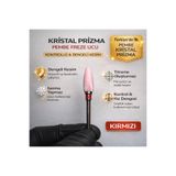 Rulia Professional Pembe Seramik Freze Ucu | Kristal Prizma Karbit | Kırmızı Bant Dengeli Kesim| Isınma Yapmaz|