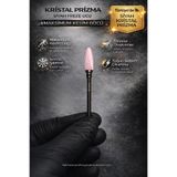 Rulia Professional Pembe Seramik Freze Ucu | Kristal Prizma Karbit | Siyah Bant Maksimum Kesim Gücü
