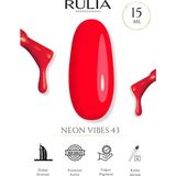 Rulia Professional Rulia Neon Vibes 43 Kalıcı Oje - 15 ml -Made In Dubai - Profesyonel Fırçası Ile Kolay Sürülür