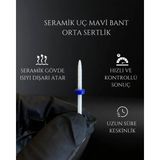 Rulia Professional Rulia Seramik Freze Ucu Mavi Bant Orta Sertlik Isınmadan Hızlı ve Kontrollü Söküm