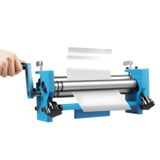 Rulo Makinesi, Haddeleme Bükme Makinesi Manuel Kayma Silindiri, 300mm Genişlik Sac Rulo Bender, Alüminyum ve Çelik için El Krank 2mm Kalınlığa Kadar