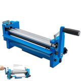 Rulo Makinesi, Manuel Sac Rulo Bükme Makinesi, 300 mm Manuel Yuvarlak Bükme Makinesi, Kararlı El Krank Ayarlanabilir Tahrik, Haddelenmiş Çelik Levhalar için, Bakır Levhalar 1PCS