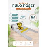 Rulo Poşet Büyük Boy Gülenyüz Baskılı Poşet Atlet Poşet Market Manav Poşeti Çöp Poşeti
