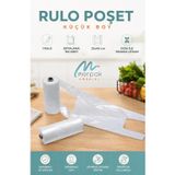 Rulo Poşet Küçük Boy Şeffaf Hışır Poşet Market Manav Poşeti 23x40 Cm