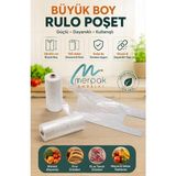 Rulo Poşet (Manav) Büyük Boy - Hışır Atlet Poşet Market Poşeti - Çok Renkli - Genel