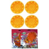 Rulopak Mini Lavabo Pisuvar Süzgeci Koku Giderici (Mango) 4'Lü Paket