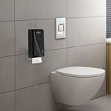 Rulopak Tekçek Maxi Tuvalet Kağıdı Dispenseri Siyah Beyaz