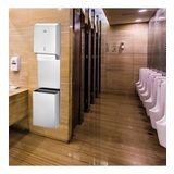 Rulopak Z Katlama Kağıt Havlu Dispenseri 400'LÜ +Çöp Kovası 9 L Paslanmaz Kombi Set
