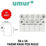 RULORULO Umur Yazar Kasa Pos Rulosu 56Mm X 14Mt - 10 Adet