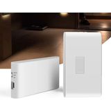 Rultech 1 Adet Şarjlı Kablosuz Sensörlü LED Aplik Harekete Duyarlı Dekoratif Duvar Lambası LED Mıknatıslı - 3200K - Gün Işığı