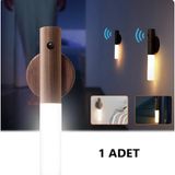 Rultech 1 Adet Şarjlı Kablosuz Sensörlü LED Aplik Şarjlı Harekete Duyarlı Dokoratif Duvar Lambası - 3200K - Gün Işığı
