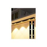 Rultech 2 Adet 40CM Sensörlü Şarjlı Taşınabilir Kablosuz Mıknatıslı LED Mutfak Giysi Dolabı Merdiven Aydınlatma Gece Lambası Işıldak - Sarı