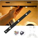 Rultech 40 cm İnsan Vücudu Sensörlü USB Sarj Taşınabilir Kablosuz Mutfak, Elbise Dolabı, Merdiven, LED Cabinet Gece Lamba Aplik Aydınlatma - Düz