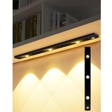 RULTECH 40cm Harekete Duyarlı led İnsan Vücudu Sensörlü Usb Sarj Taşınabilir Kablosuz Mutfak Elbise Dolabı Merdiven Led Cabinet Gece Lambası (1 ADET 40CM)