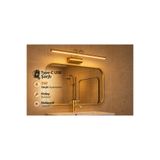RulTech Gold Sarjlı LED Flüt Resim Aplik | 8W | 3200K Gün Işığı | 50cm | Duvar Tipi Ayna/Tablo Dekoratif Işık