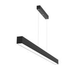 RulTech Lineer 100cm SİYAH KASA Ledli Sarkıt Modern Led Avize, Salon, Mutfak, Masa Üstü Avize (3000K(GÜN IŞIĞI))