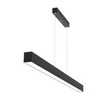 RULTECH Lineer 60cm SİYAH KASA Ledli Sarkıt Modern Led Avize, Salon, Mutfak, Masa Üstü Avize (3000K (GÜN IŞIĞI))