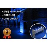 Rultech Wallwasher LED Aydınlatma Duvar ve Ağaç Boyama Su Geçirmez 30CM/9W/900LM - Mavi