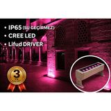 Rultech Wallwasher LED Aydınlatma Duvar ve Ağaç Boyama Su Geçirmez 30CM/9W/900LM - Pembe