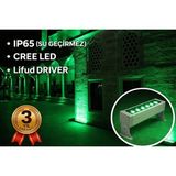 Rultech Wallwasher LED Aydınlatma Duvar ve Ağaç Boyama Su Geçirmez 30CM/9W/900LM - Yeşil
