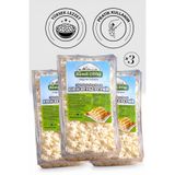 Rumeli KIRIK BEYAZ PEYNİR 3 ADET 450-500 Gr (Böreklik, Az Tuzlu, Dilediğin Her Yerde) 1,5 Kg Özel Paket
