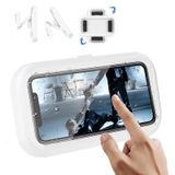 Rumgug Duş cep telefonu standı, cep telefonu tutucu, duş, su geçirmez cep telefonu tutucu, HD dokunmatik ekran, cep telefonu tutucu, duvar askısı, ayarlanabilir duş tutucu, banyo ve mutfak için cep telefonu